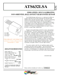 Datasheet ATS632LSA manufacturer Allegro
